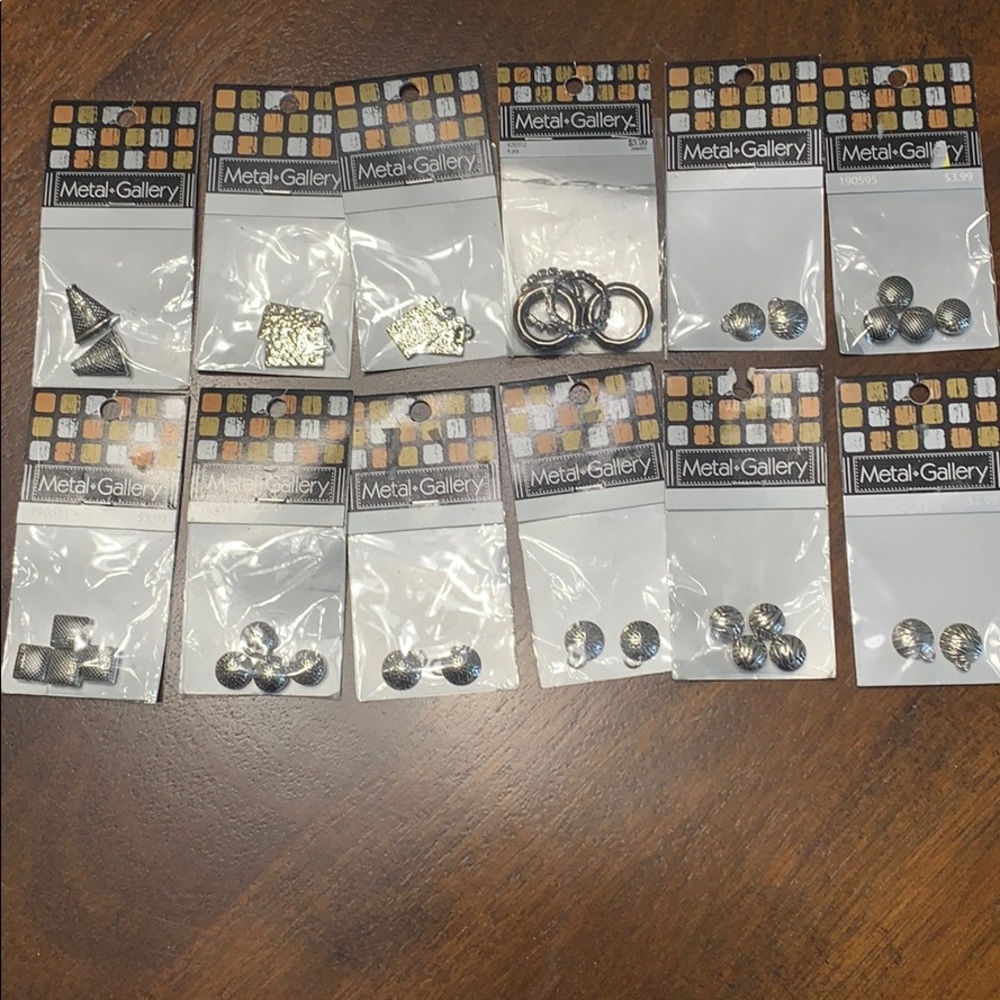 Metal Gallery Beads 12 Pack Bundle